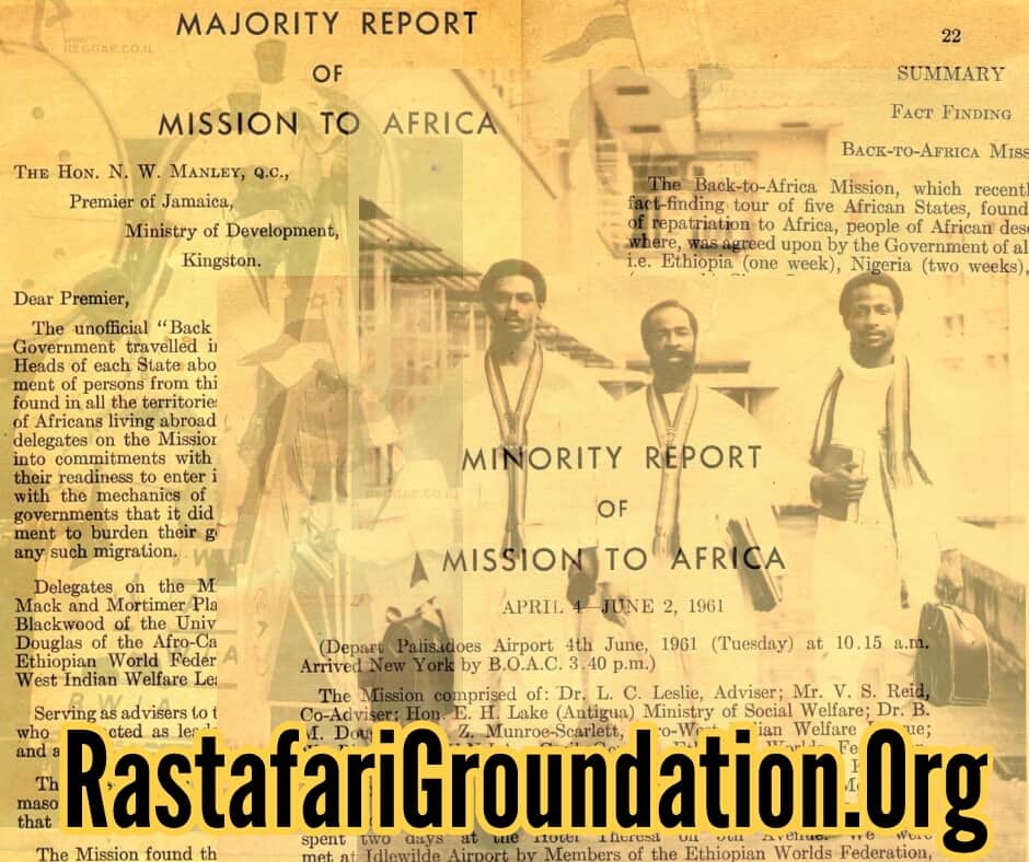 Majority | Minority | Summary Report of Report of Mission to Africa | 1961