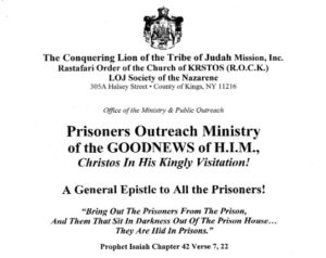 Prisoners Outreach Ministry Of The Goodnews Of H.I.M.
