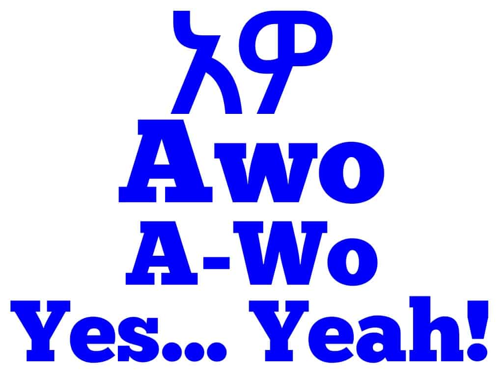 Awo Yes Amharic