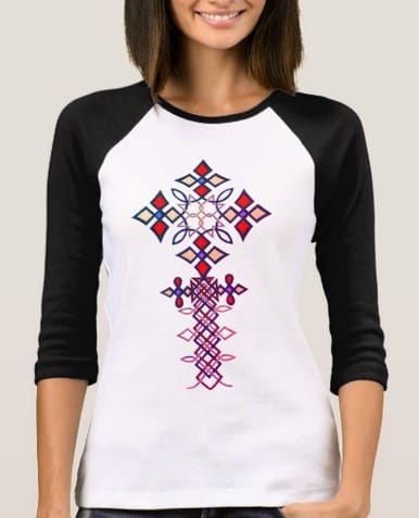 Ethiopian Cross Long Sleeve T-Shirt1