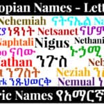 Ethiopian Names - Letter N - Amharic Names የአማርኛ ስሞች