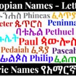 Ethiopian Names - Letter P - Amharic Names የአማርኛ ስሞች
