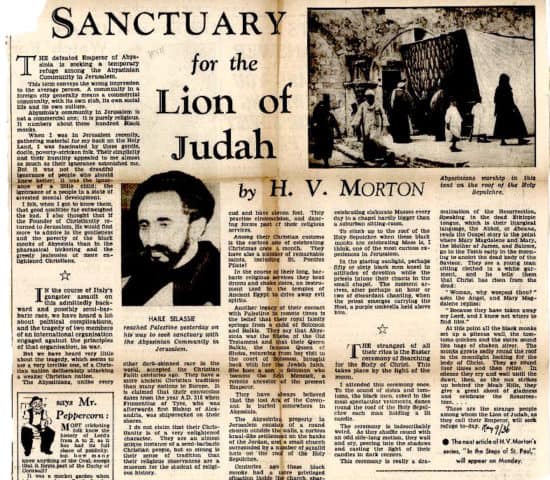SANCTUARY for the Lion of Judah in JERUSALEM