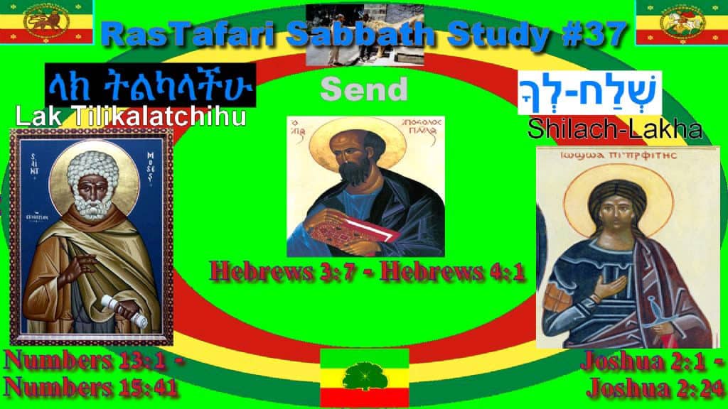 Shelach Lekha | שְׁלַח-לְךָ | "Send for yourself!" ላክ ትልካላችሁ | Lakk t’l’kalach’hu [tilkalachihu]