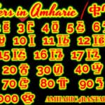 Numbers in Amharic