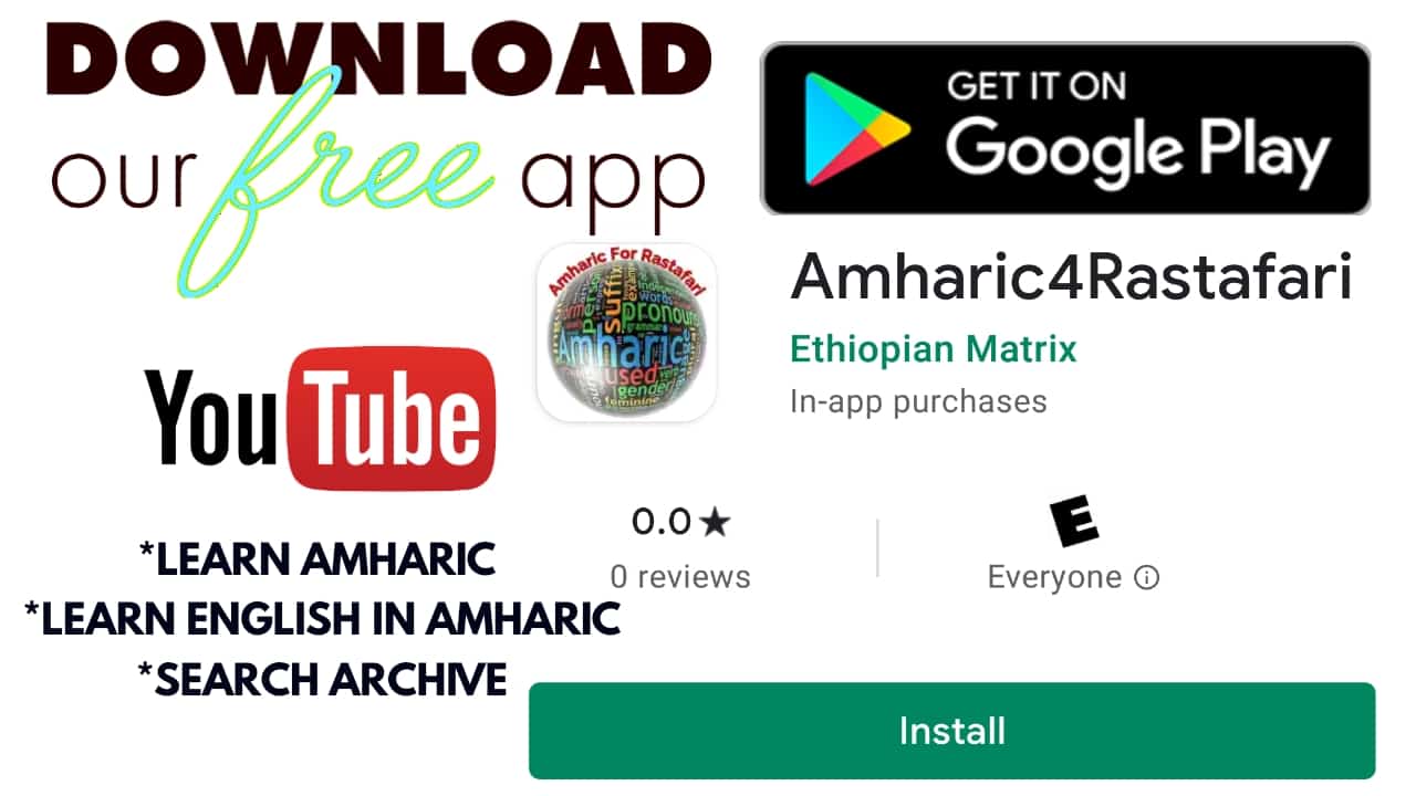 Amharic4Rastafari - Learn Amharic App